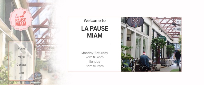 La Pause Miam homepage